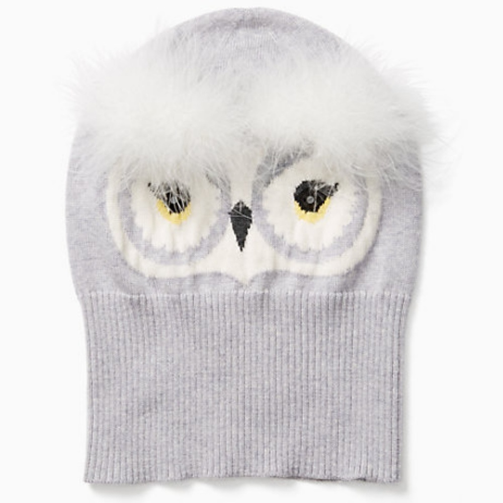 Kate Spade Owl Who Mean Beanie Hat